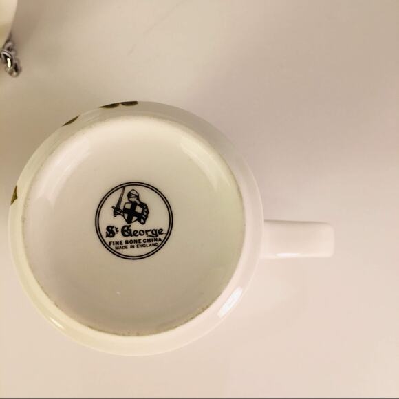 Mum Flower Plate &Cup Set St George’s Bone… - Picture 4 of 6